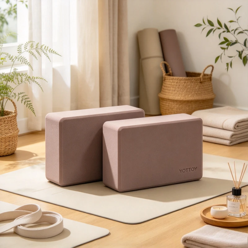 Large High Density Yoga Block Brown Foam Non Slip Support Brick for Women Adults Kids Dance Stretching Fitness Pilates 요가 블록