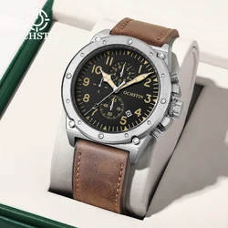 Ochstin 2024 New Pilot Series Gorgeous and Fashionable Multi functional Quartz Movement Waterproof Watch Men's Quartz Watch