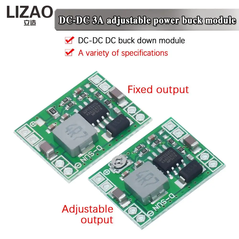 Smart Electronics MP1584 bardzo mały rozmiar prądu stałego DC obniżanie mocy moduł zasilający 3A regulowany dla Arduino zestaw startowy Diy LM2596S