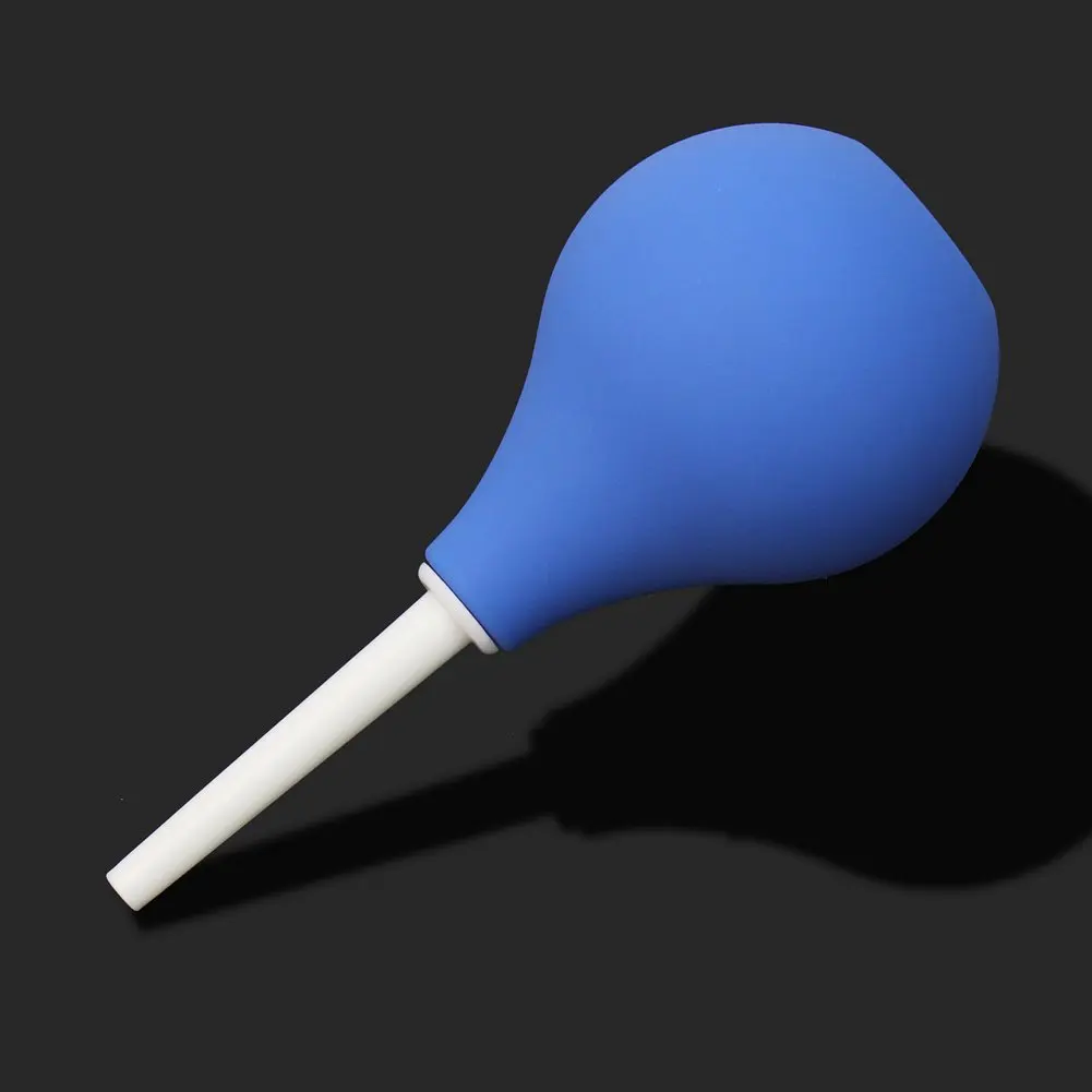 Pear shaped enema Rectal Shower Cleaning System Blue Ball for Anal Anus Colon