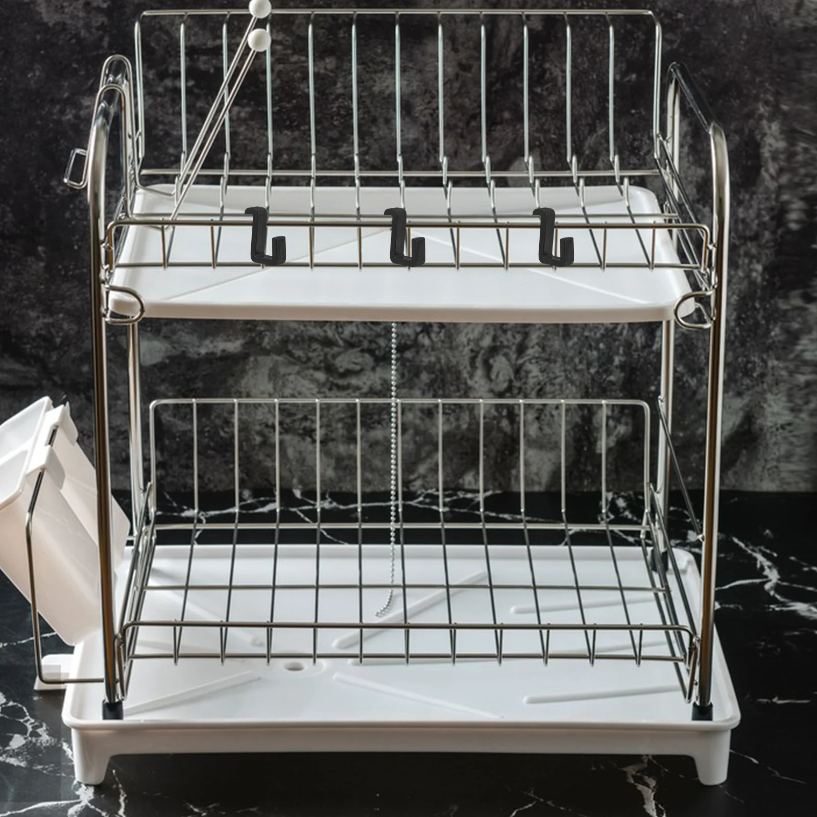 4pcs Plastic Z For Hanging Clothes Multi-Functional Microwave Rack White Utility Kitchen Wardrobe Organizer Hooks Home