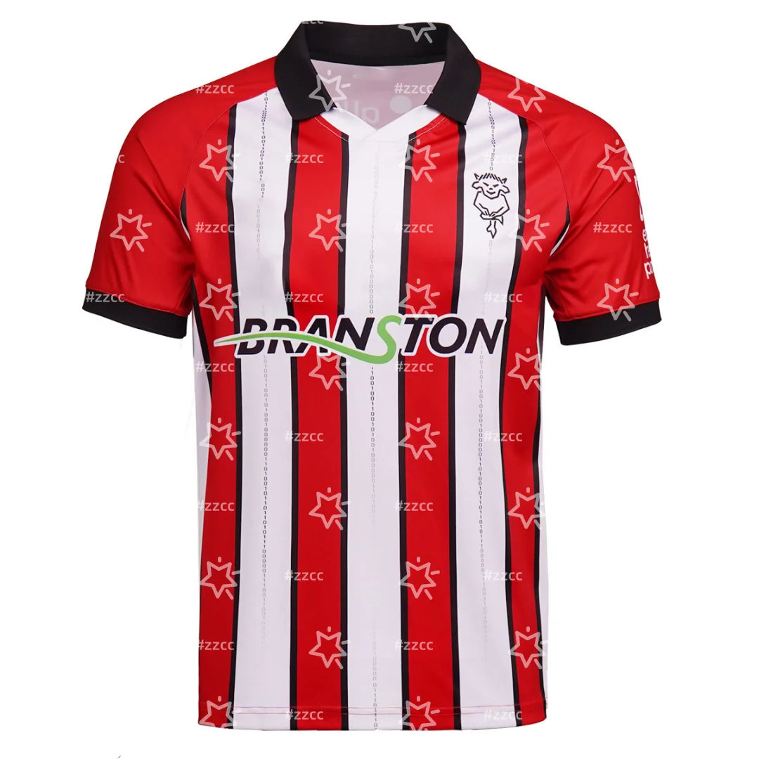 Camisa de Futebol do Lincoln City 25-26, Conjunto de Treino, Camiseta Masculina de Verão, Roupa Infantil, Camiseta Y2K Feminina ﻿
