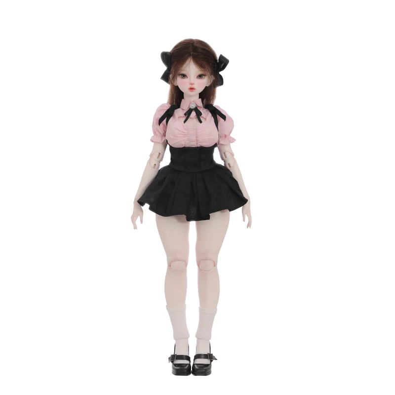 Shugafairy Joan 1/4 BJD - Corpo de dançarina de anime com uniforme escolar Kawaii |   Conjunto completo de figuras curvas articuladas