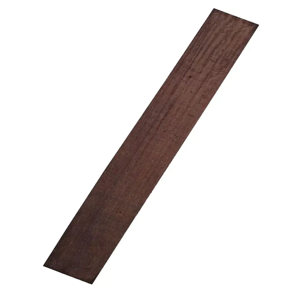 Wooden Ebony Guitar Fretboard Fingerboard Blank Unfinished Stable DIY Luthier Accessory for Repair Upgrade and New Builds