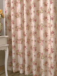 Girls Bedroom Living Room American Style 1PC Small Floral Print Curtains Pink Cute Children's