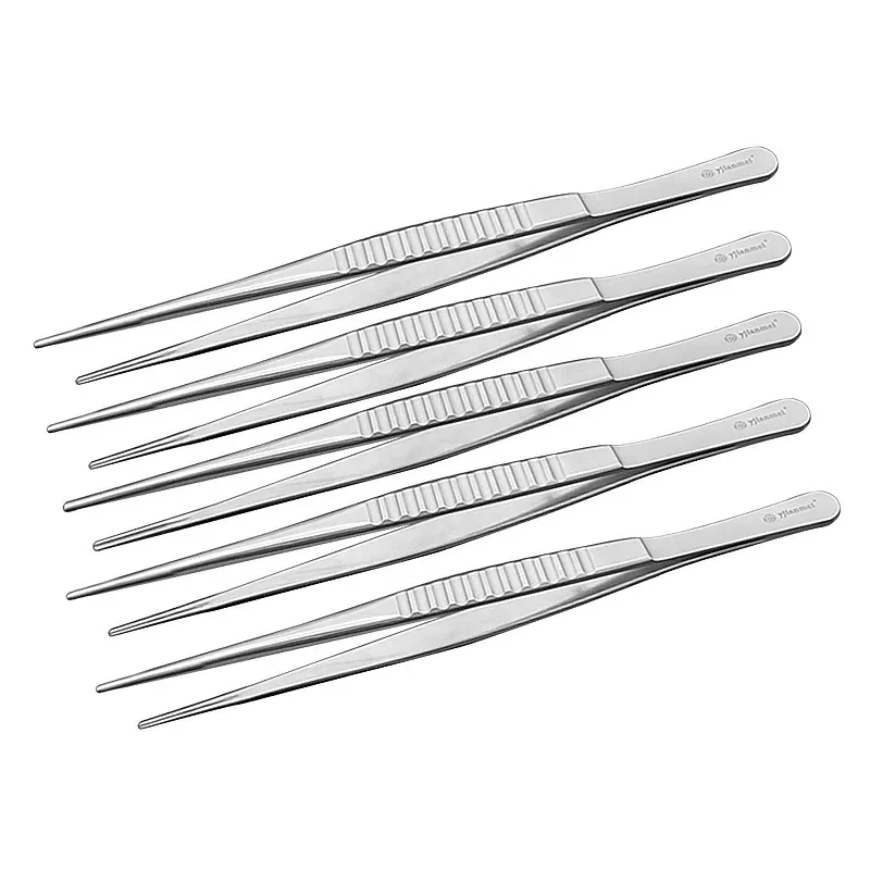 Stainless Steel Straight Tip Non-invasive Ophthalmic Micro Forceps Plastic Surgery Instrument