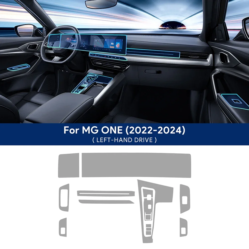 For MG ONE 2022 2023 2024 Car Center Console Media Dashboard Navigation TPU Anti-scratch Protector Film Interior Accessories