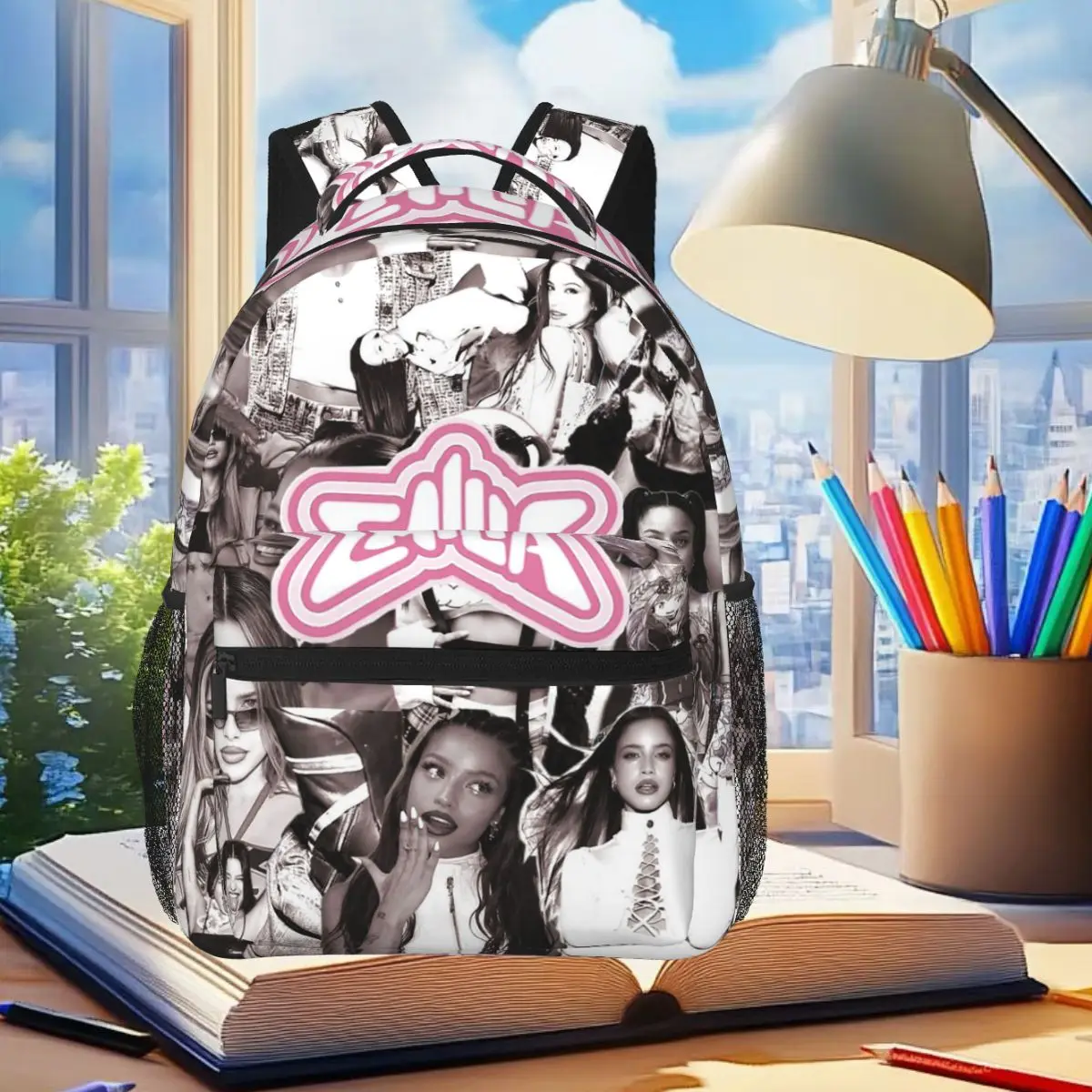 

Singer Emilia Mernes MP3 Tour Graphic Backpack Student Boys Girls BookBag Children School Bag Laptop Shoulder Bags for Men Women