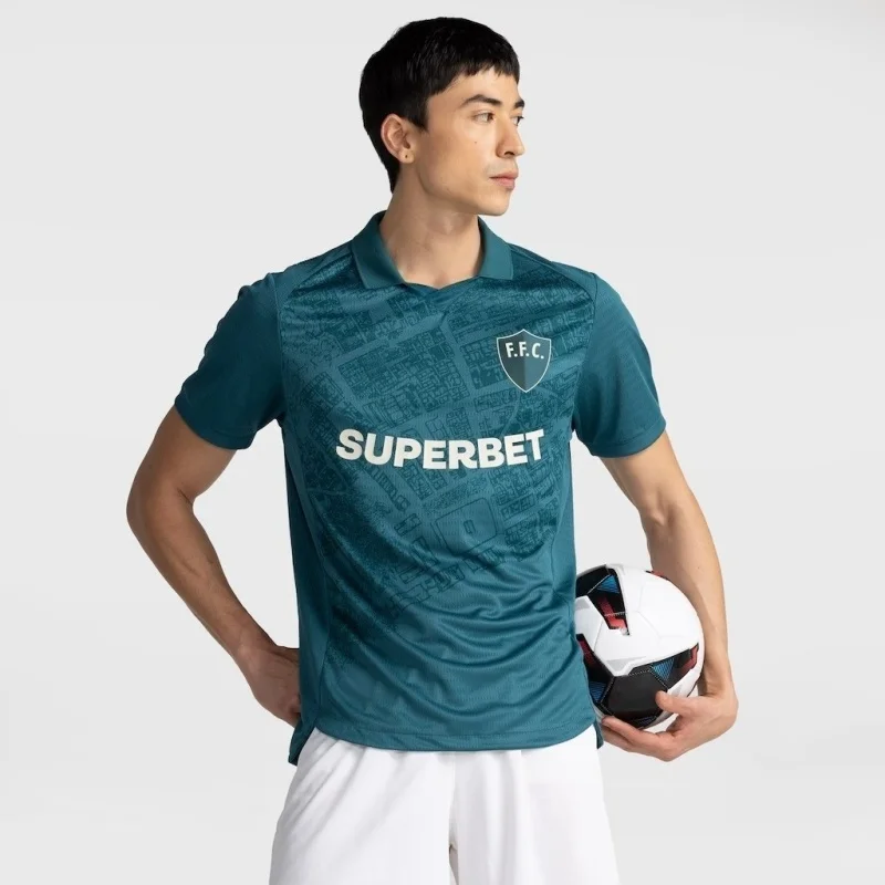 2026_27 Fluminense Unisex Polokragen Fußballtrikot, Atmungsaktives 3D-Druck-Shirt aus Mesh, Herren Sommer Sport Schnelltrocknendes Trikot – Detail 4