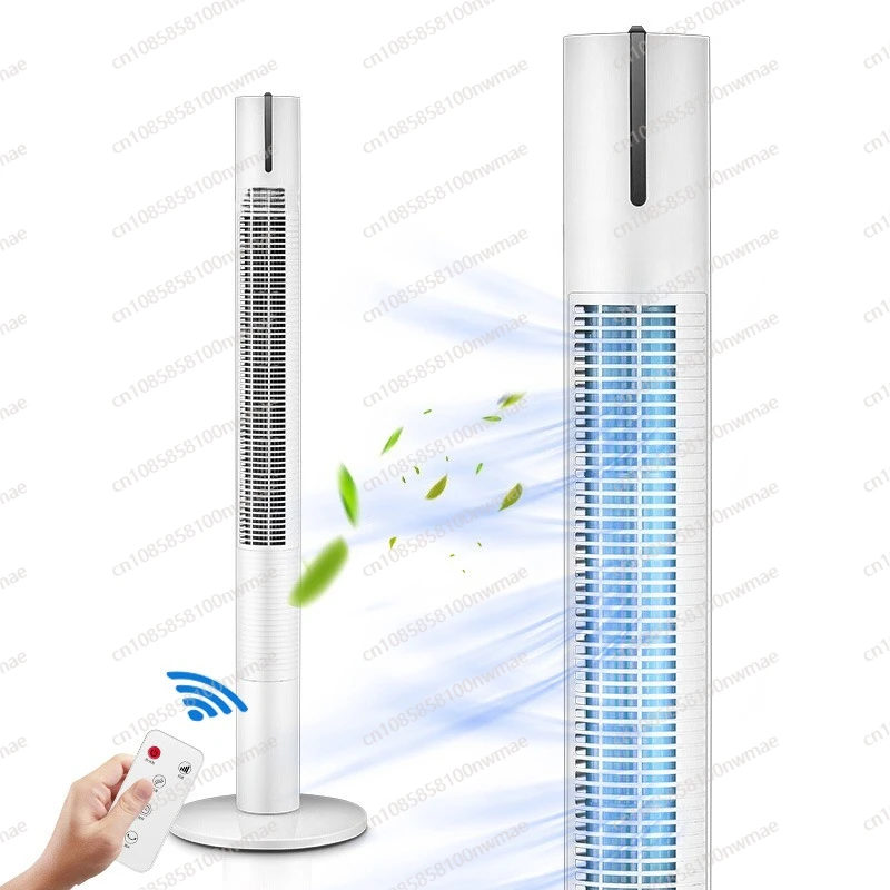 

New tower fan household floor shaking head building bladeless fan vertical remote control