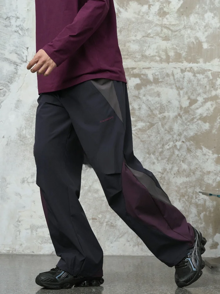 

ENadower Retro Sport Moisture ng Qui Dry Straight Leg Casual Pants Youthful Energy Sle All Season Thin Model