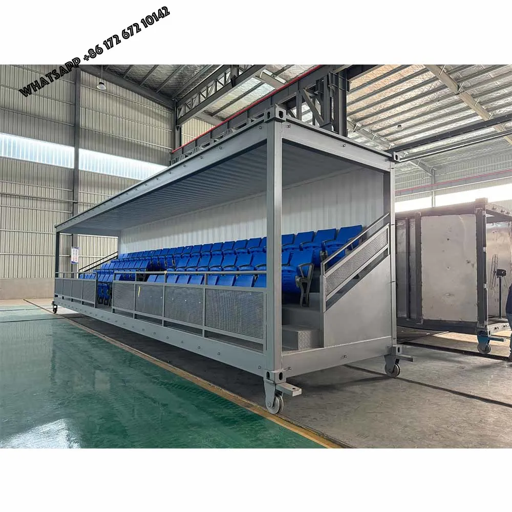 Outdoor Sporting Event Modular Grandstands Stadium Seating Spectator Tribune Container Soccer Grandstands for Football Club
