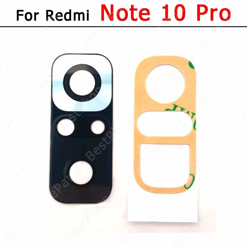 Rear Back Camera Glass Lens for Xiaomi Redmi Note 10S 10 5G Pro With Glue Sticker Adhesive Replacement Spare Parts