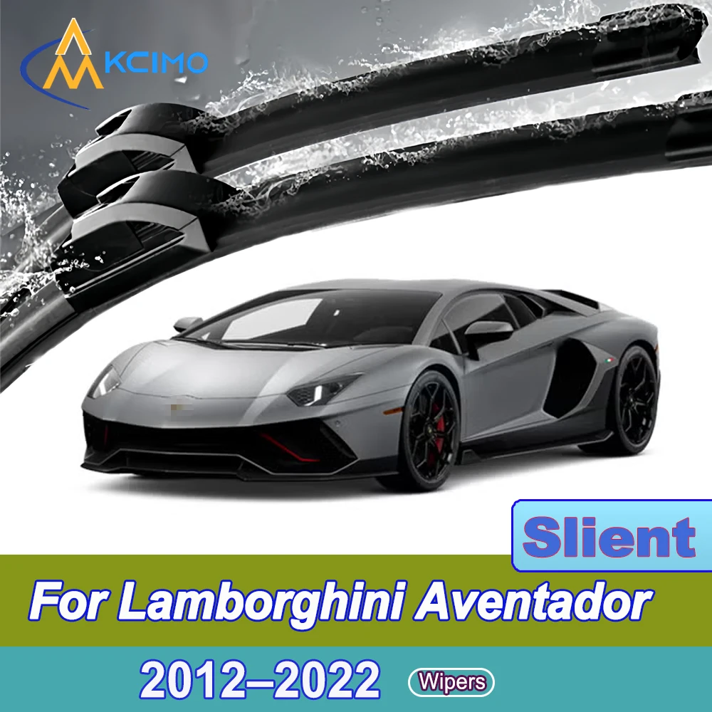 

For Lamborghini Aventador 2012-2022 Front Windshield Wiper Blades 2pcs Slient Rain Windscreen Window Accessories
