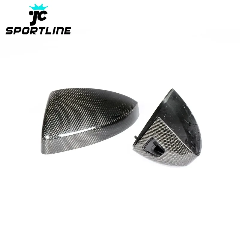 TT Carbon Fiber Mirror Covers for Audi TT 8S MK3 TTS TTRS TT SLINE 2-Door 2015-2019 with Side lane Assist Hole