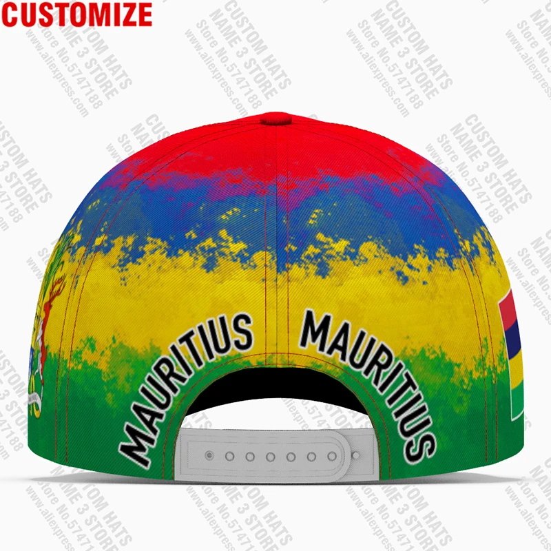 Mauritius Mũ Lưỡi Trai Bóng Chày Tự Do Tự Làm Tên ĐộI Logo Mu Nón Mus Quốc Gia Câu Cá Du Lịch Quốc Gia Pháp Mauritanie Cờ Mũ Trùm Đầu