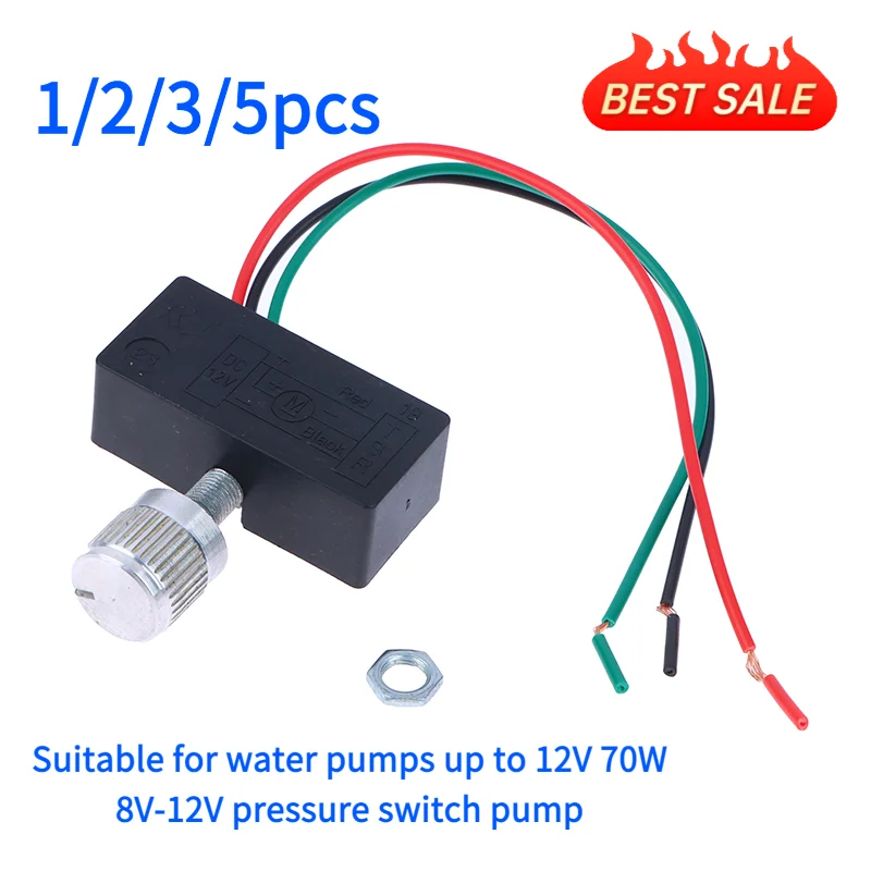 

Electric Sprayer Governor 12V Adjustment Switches Water Pump Garden Tool Speed Regulator Speed Switch Durable