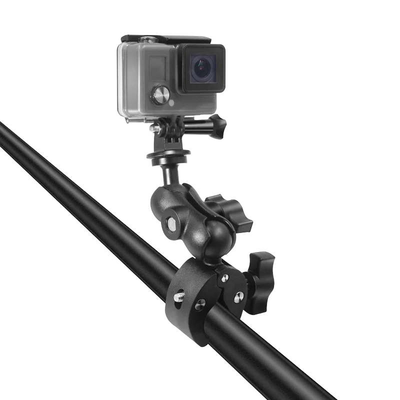 1 Zoll 25mm Kugelkopf-Superklemme Halterung für Gopro Insta360 DJI Action-Kamera-Zubehör, geeignet für Motorradlenker – Detail 3