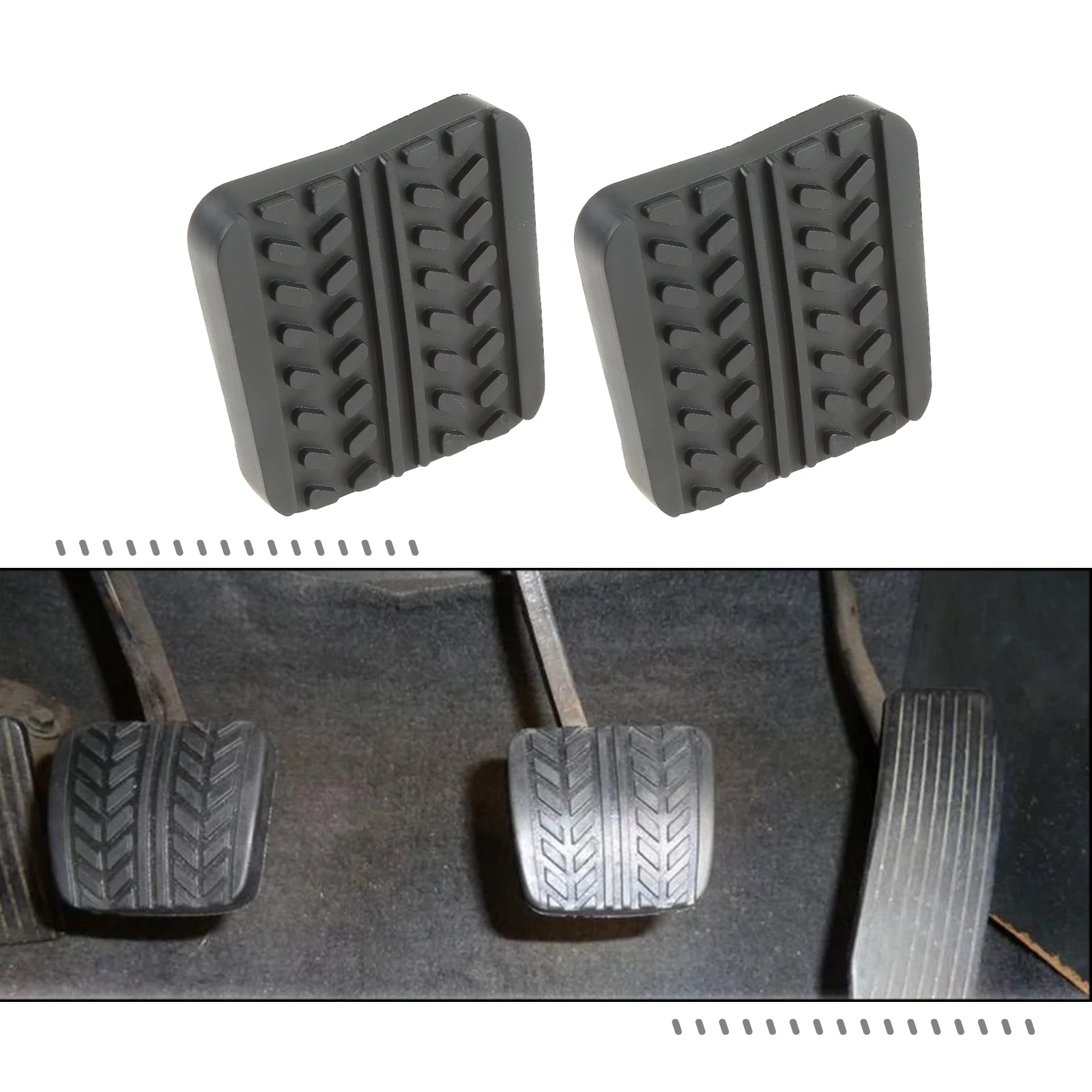 2 Piezas de Cubiertas para Pedales de Freno y Embrague para Mazda RX-7 323 626 929 B2000 B2200 B2500 Serie B BT-50 MPV MX-3/6 S083-43-028 Accesorios