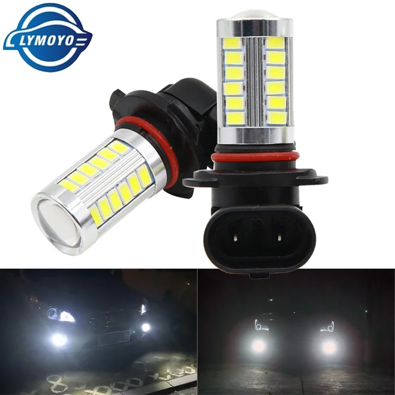 2x Car Fog Lamp H11 Led Lamp 33 SMD  H16 H9 H8 H16 5202 P13W 6000K White Car Driving Running Lamp Auto Front Lamp Leds Light 12V