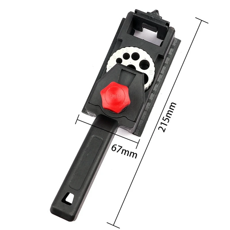 Carpintaria Punch Locator Limit, Tenon Cork, Hole Opener, fácil de usar, 3-12mm Drill, Madeira, 10-Hole