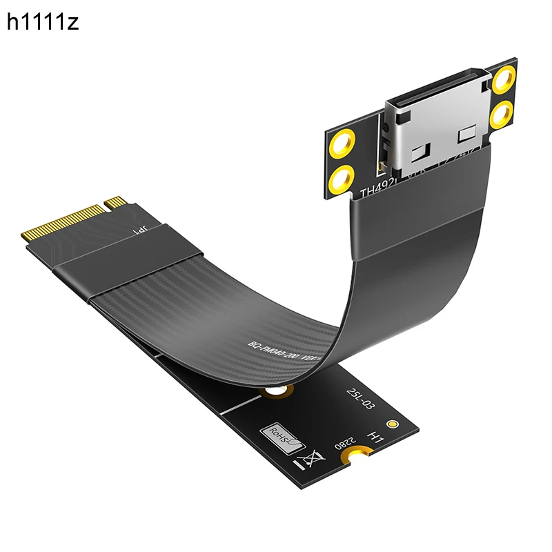

НОВЫЙ удлинительный кабель M.2 NVME — Oculink 4i для видеокарты SSD M2 NVME PCIE 4.0 M Key — адаптер Oculink SFF-8612, стоячие кабели