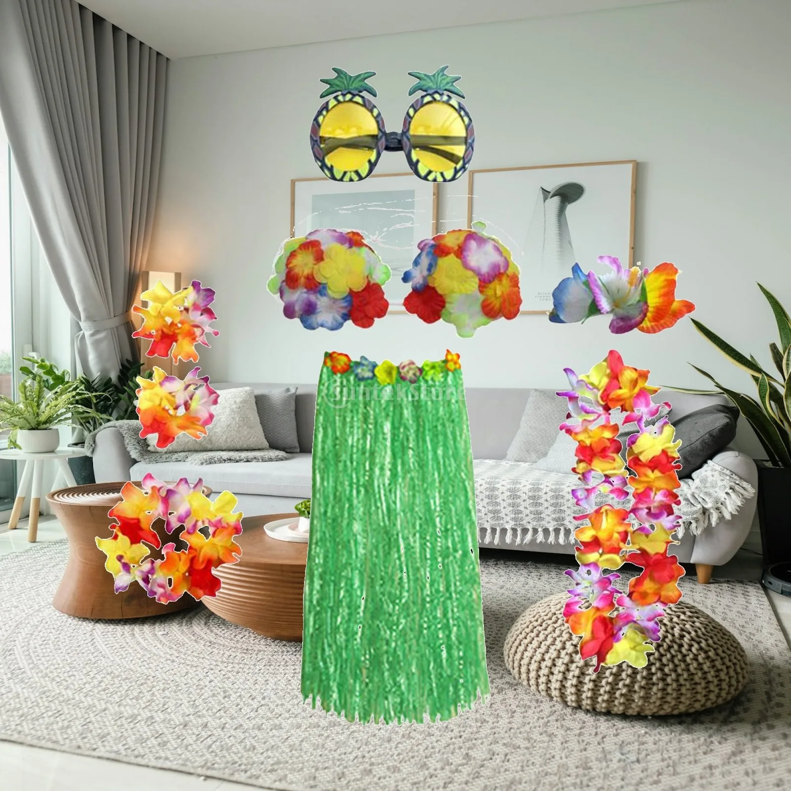 conjunto-de-fantasia-tropical-havaiana-com-saia-tiara-e-vestido-nacional-ajustavel-para-mulheres-ideal-para-festas-na-praia-e-luau