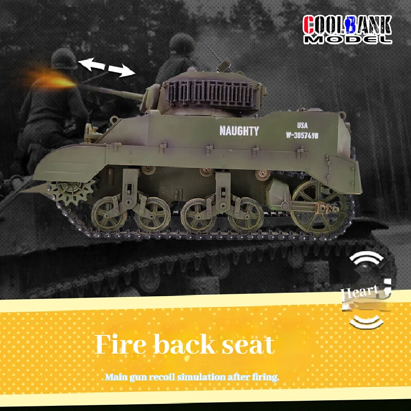 Kubelwagen M5A1 Simulation de réservoir RC à grande échelle télécommande électrique jouet de véhicule militaire multifonction