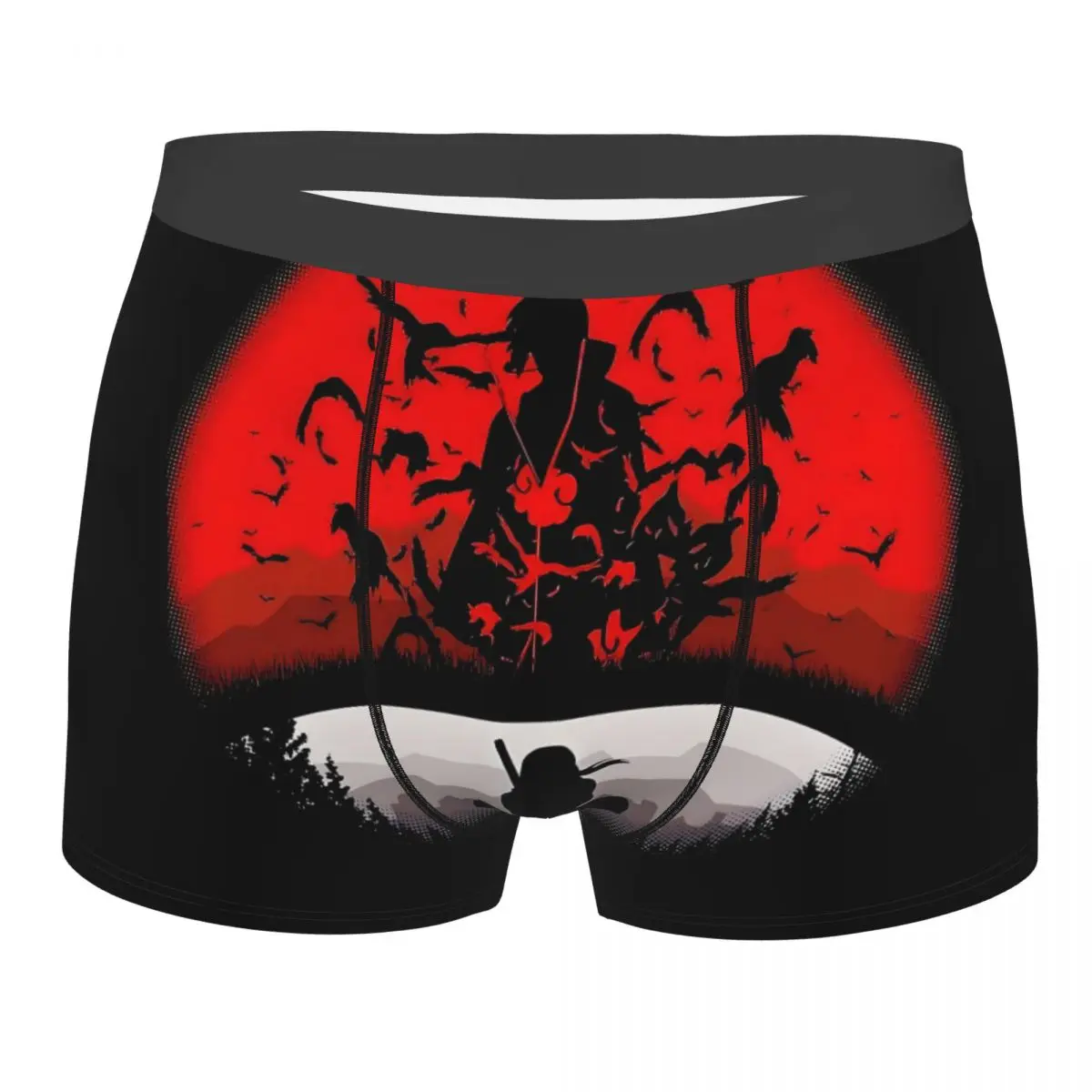 

Custom Cartoons N-Narutoes S-Sasukes Underwear Male Print Manga Boxer Shorts Panties Briefs Breathable Underpants