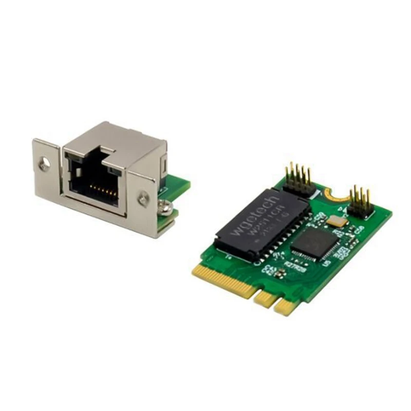 M.2 A+E 2.5G Ethernet Adapter 2.5G/1G/100M Multi-Gigabit M.2 Network Card 8125B COM