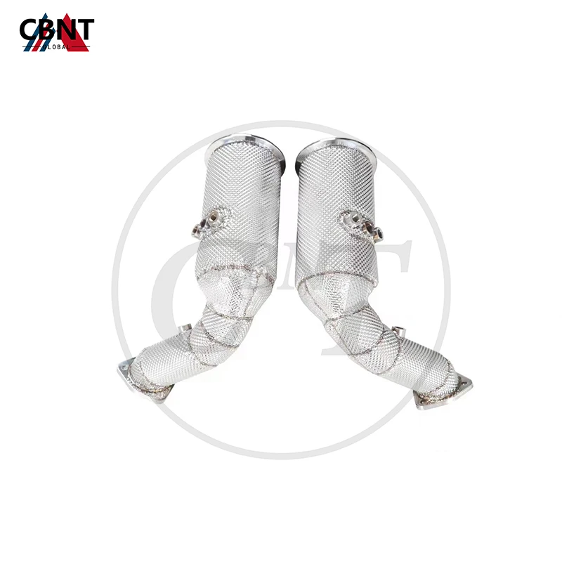 

CBNT Exhaust-pipe for Porsche 9YA Cayenne 4.0T Car Accessories Exhaust System with SS304 Heat Shield Catted/Catless Downpipe