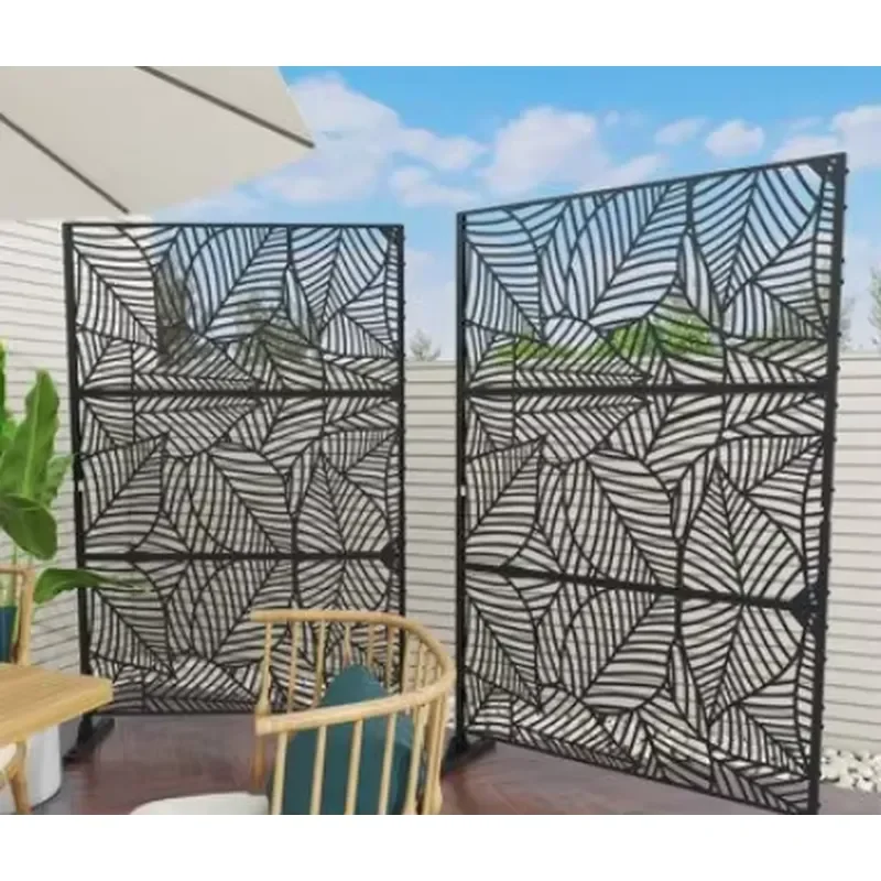 Stainless Steel Metal Privacy Screen Panel Custom Cut Waterproof Multi-Functional Outdoor Wall Decorative Panel