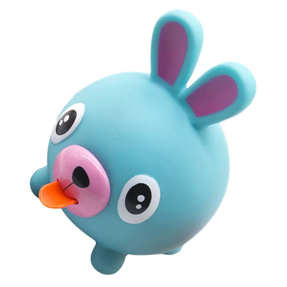 

Creative Squeak Rabbit Stress Relief Squeeze Animal for Kids Attention Fun Sensory Decompression Tool Squeeze Toy Tongue