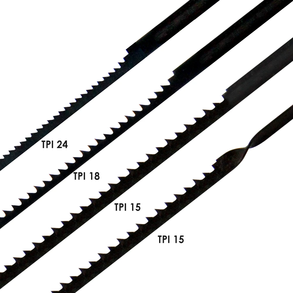 TASP 48pcs 4 Inch 105mm Pinned Scroll Saw Blades Wood Cutting for Dremel Moto Saw