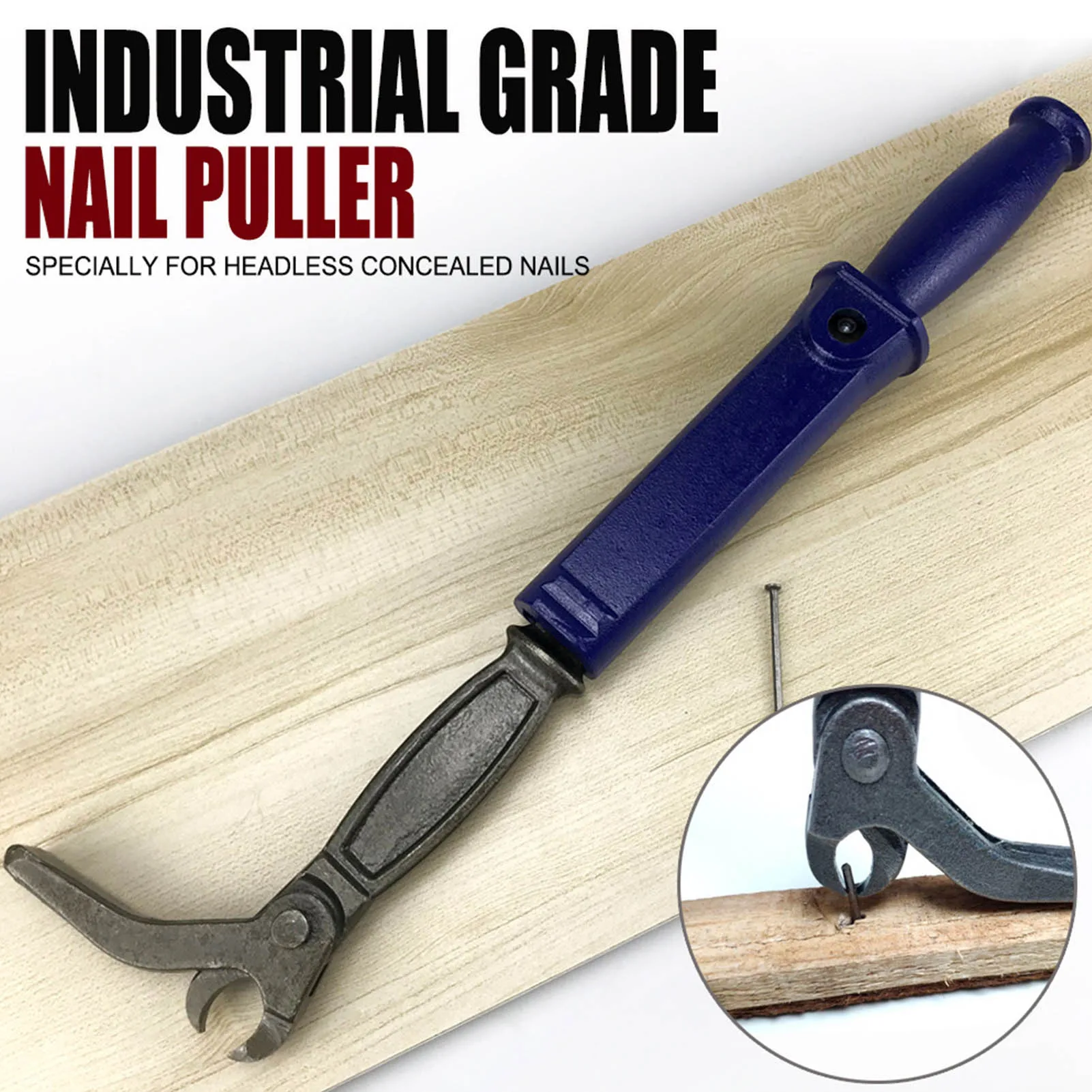 Nail Puller Wrecking Pry Bar High Carbon Steel Hand Tool for Woodworking Maintenance