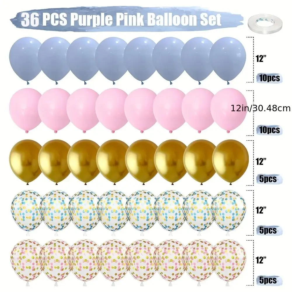 Pink Balloon Baby Shower Girl Baloons Decoration Party Boy Gender Revelation Bluetooth Themed Child's Day Supplies Birthday Ball