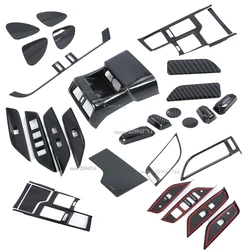 LHD For Lexus ES 200 260 250 350 300h 2018 2019 2020 2021 Carbon Fiber Interior Console Gear Shift Box Window Switch Cover Trim