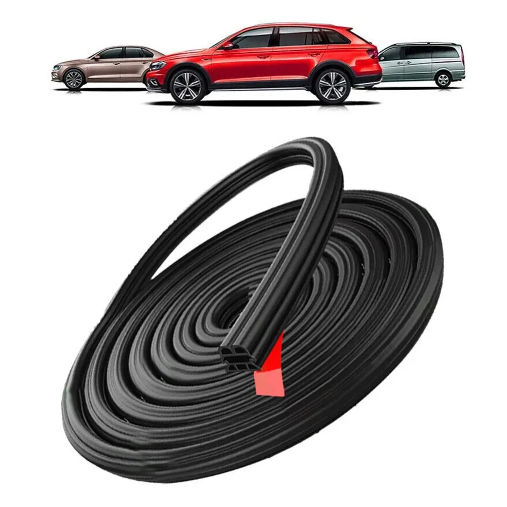 5m Rubber Door Seal – Car Weatherstrip Strip with Strong Adhesive, Noise & Draft Blocker