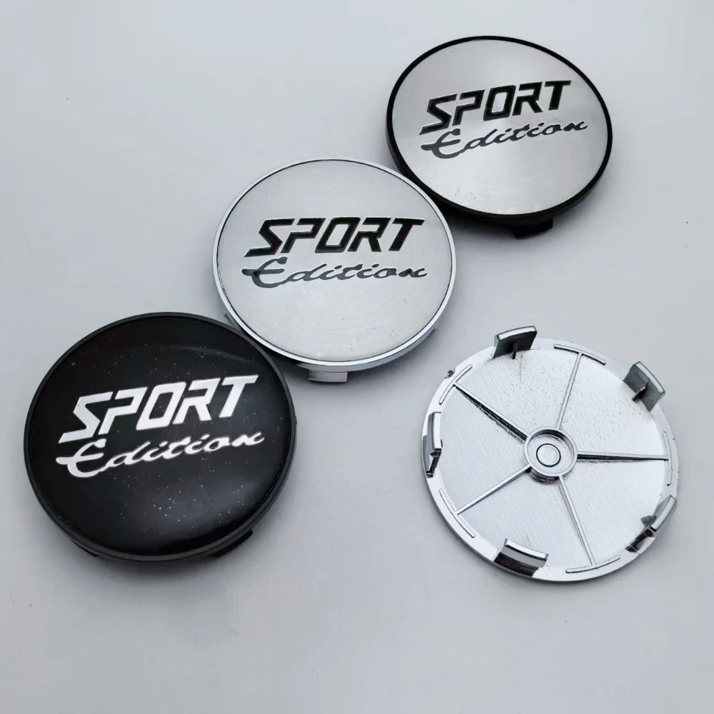 

4pcs Sport Edition Logo Emblem Car Wheel Center Caps 68MM 63MM Wheels Hub Dust Cap Sports Badge Rim Hubcap Cover Car Accessories