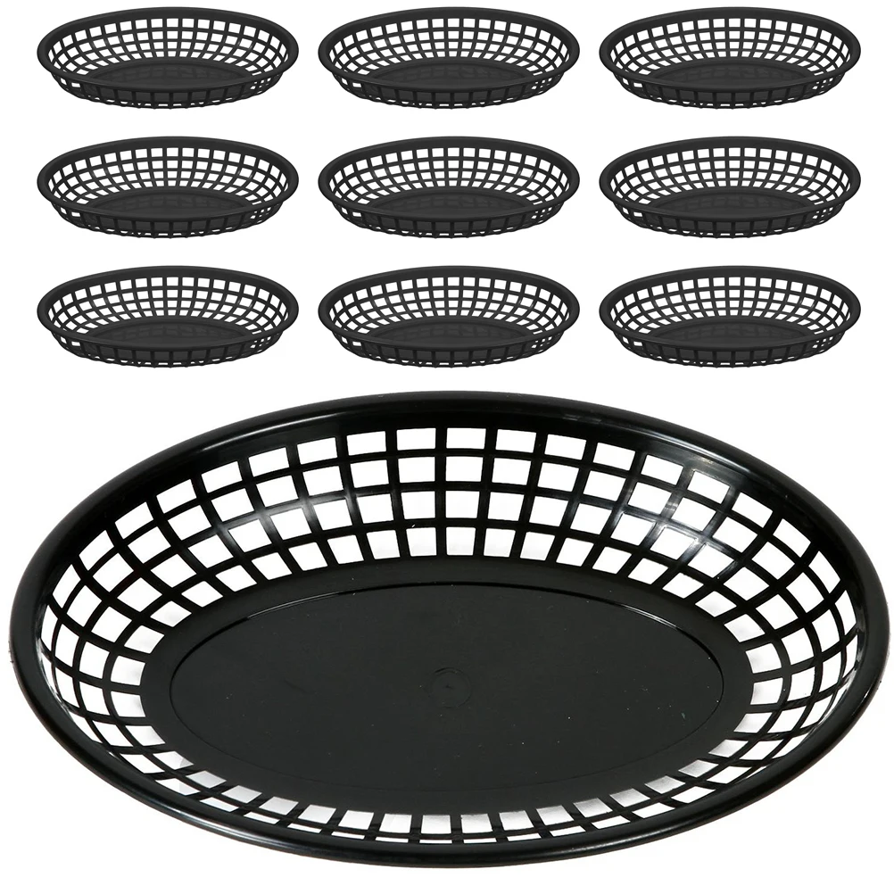 

10 Pcs Snack Basket Wicker Organizer Container Decor Storage Carrier Sundries Containers Key Chain