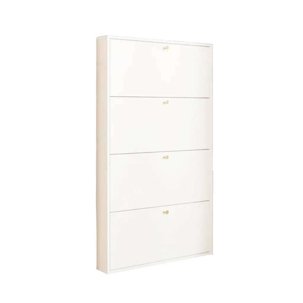 Small + type household door shoe cabinet indoor large-capacity multi-layer tipping bucket cabinet entrance entrance cabinet