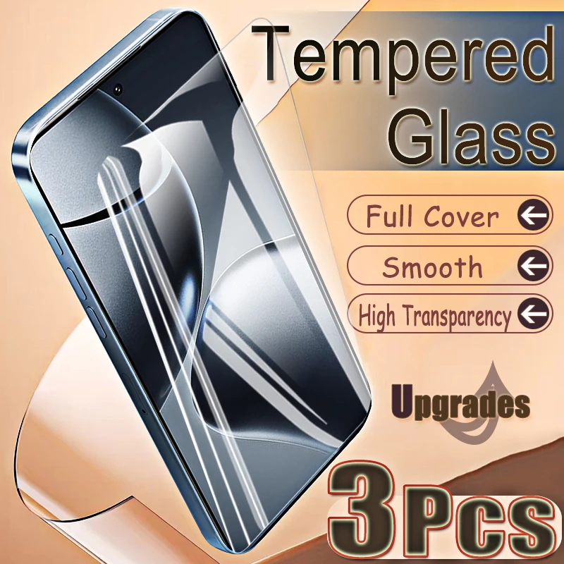 

Улучшенная защитная пленка из закаленного стекла с функцией разблокировки по отпечатку пальца (3 шт.) для Xiaomi 14T Pro 14T, противоударная, с полным покрытием экрана