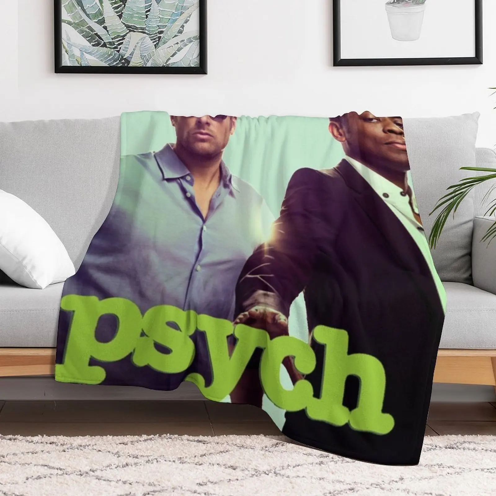 Psych Throw Blanket valentine gift ideas Multi-Purpose Blankets