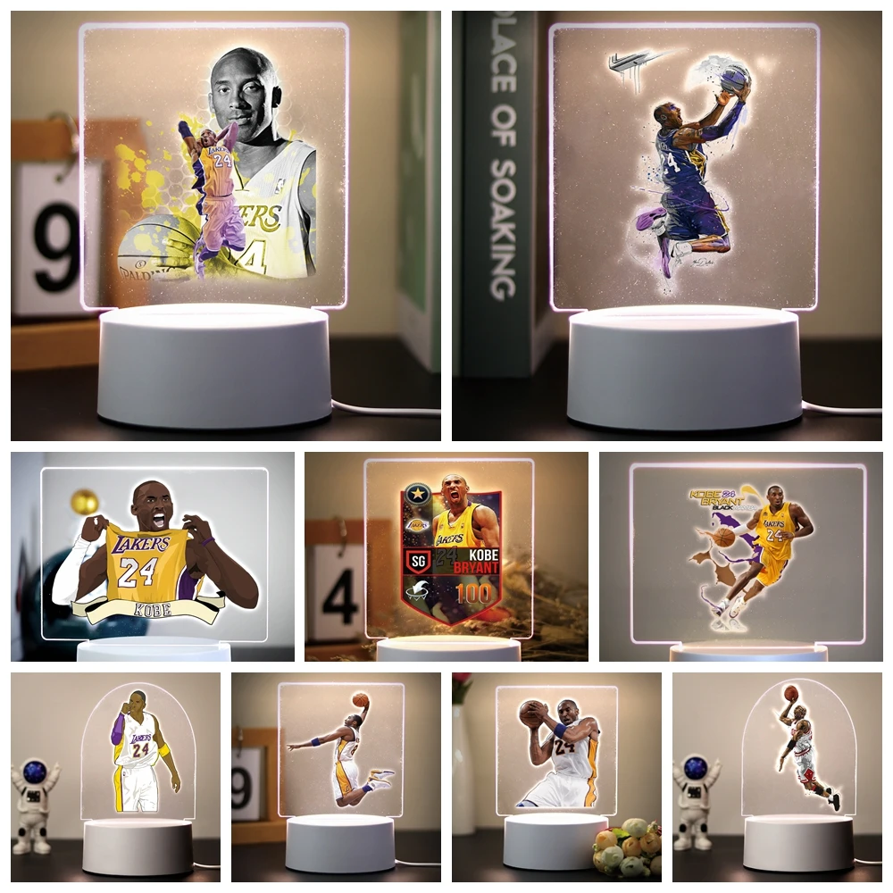 

Funny Basketball star 3D Led Night Lamp Usb Room Decor Decoration Children Hoom Gift