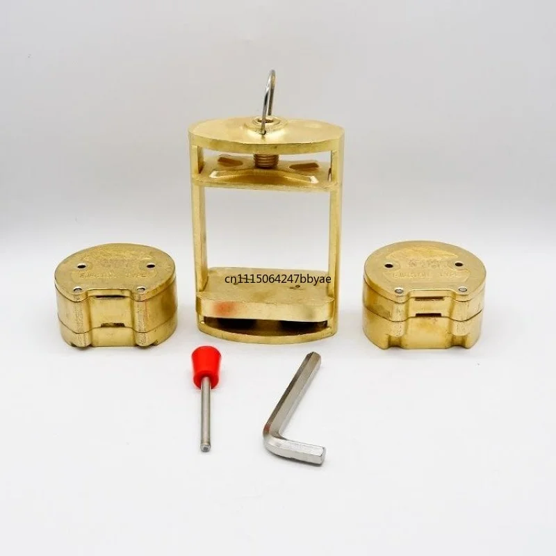 For Lab Dual Pot Bronze Denture Flask Two Layer Compression Press With Dual Injection Processor