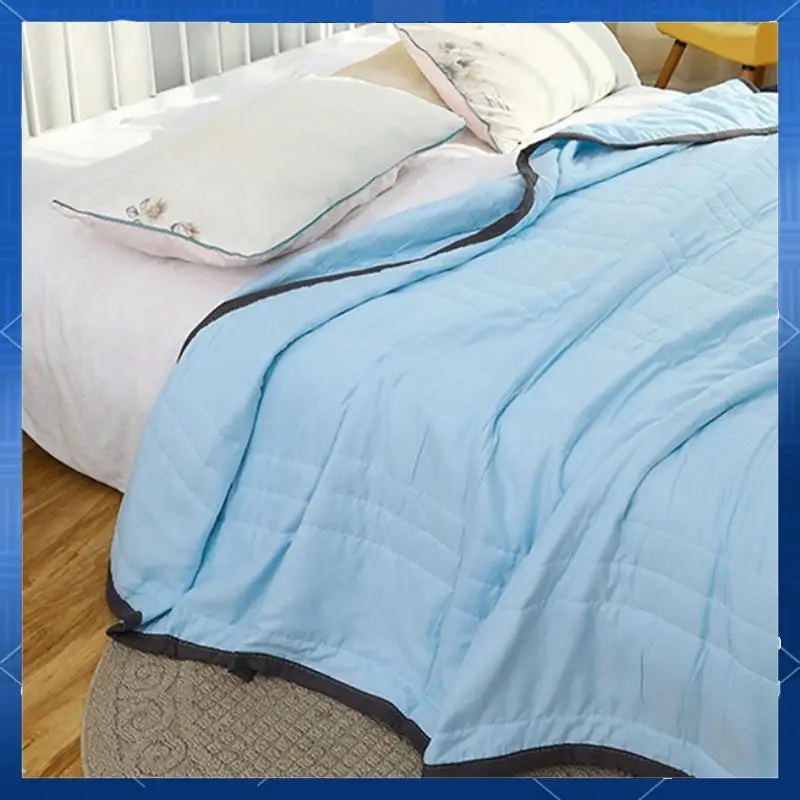 Ice Blanket For All-Season - Summer Cooler Quilt For Hot Sleepers And Night Sweats High Guality Blue 200 X 220Cm
