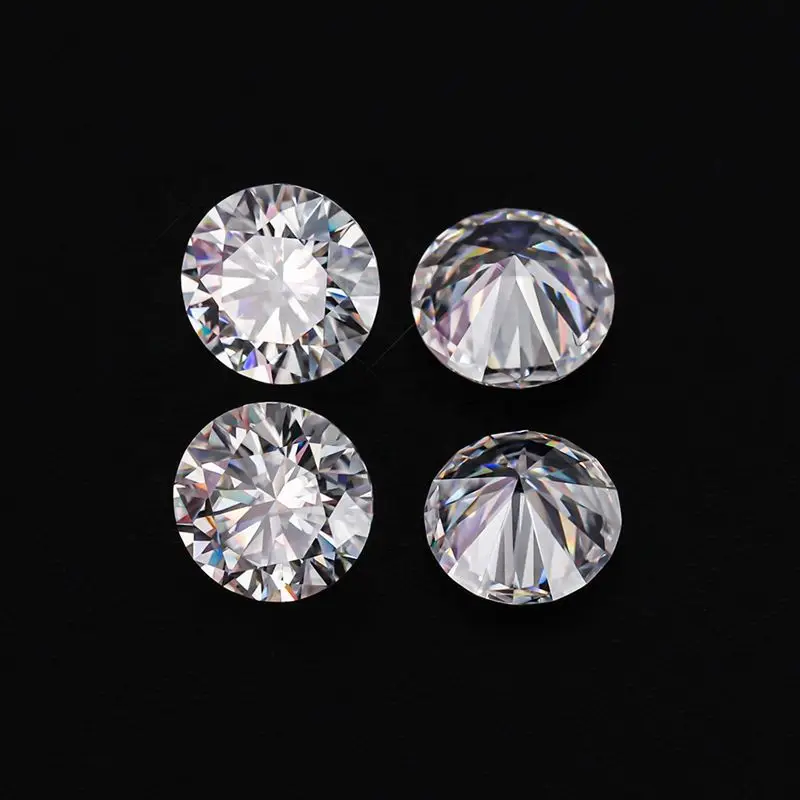 Promotional 1 carat 6.5 mm Moissanite D color VVS Loose Moissanite Diamonds with Report