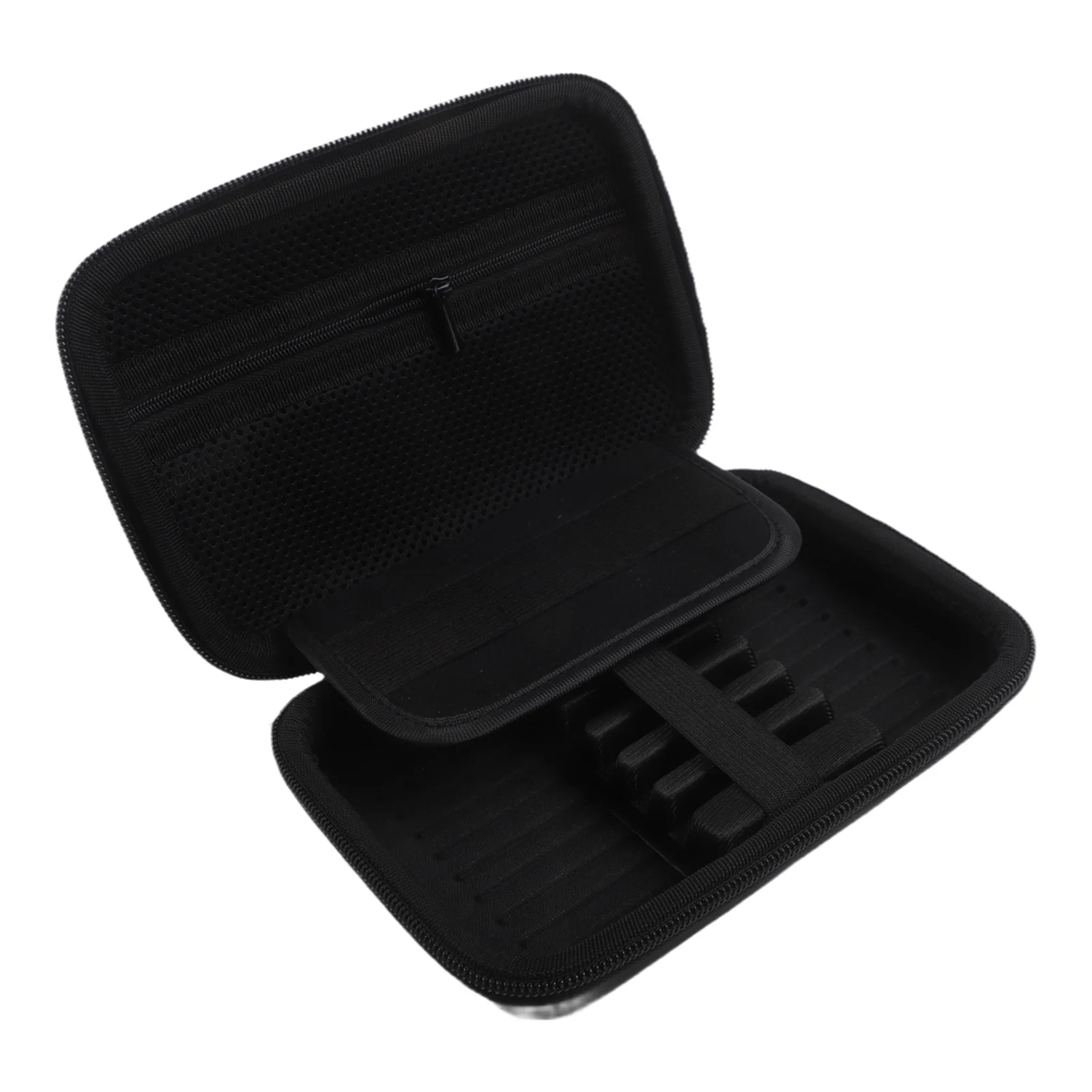 

For dart case with EVA base and handle designed to store and transport 6 For darts and related components efficiently