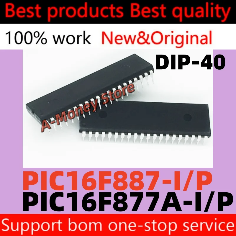 (1pcs)PIC16F877A-I/P PIC16F887-I/P PIC16F887 PIC16F877A DIP-40