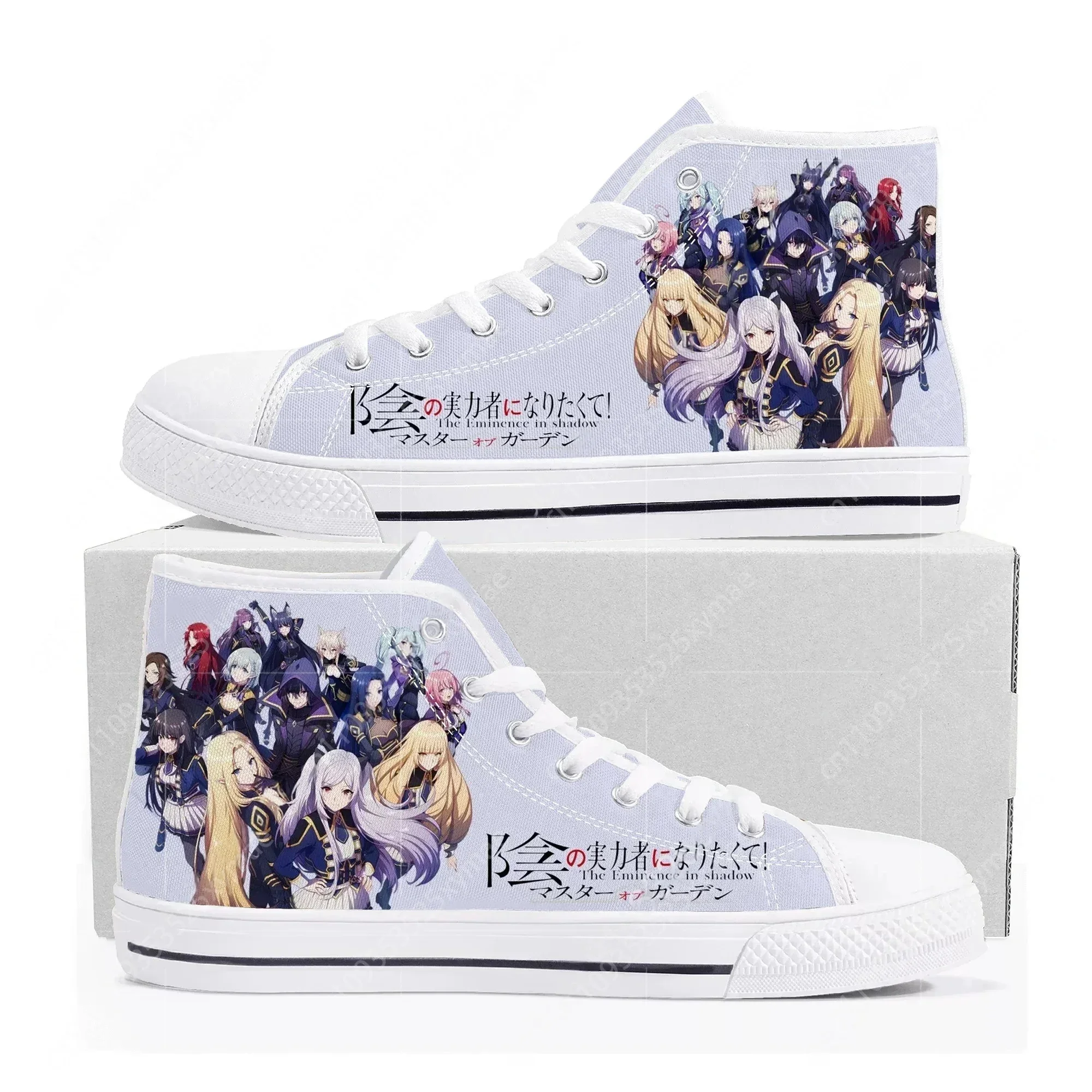 

Comics The Eminence in Shadow High Top Sneakers High Quality Mens Womens Teenager Canvas Sneaker Casual Couple Shoes Custom Shoe
